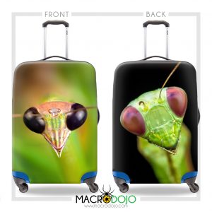 Luggage Cover Protector - Mantis Head Portrait