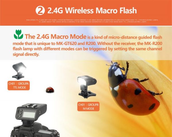 Meike MK-MT24 (Nikon/Canon/Sony) Wireless RF Macro Twin Flash MK-MT24NII MK-MT24CII MK-MT24SII - Image 5