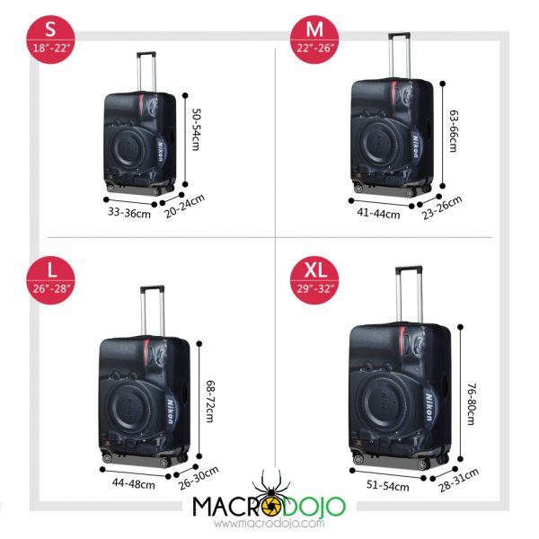 Luggage Cover Protector - Nikon D850 DSLR Camera Design - Image 6